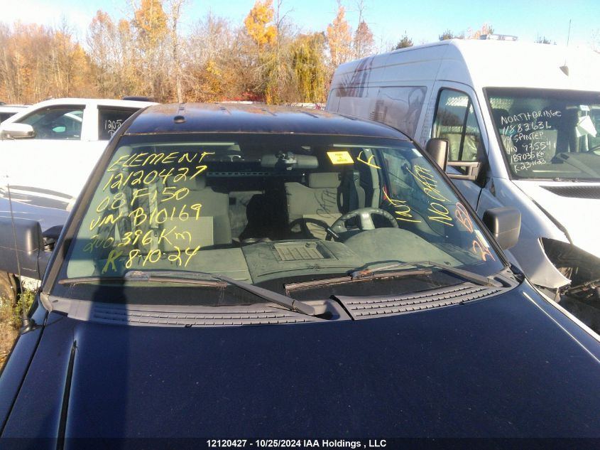 2008 Ford F150 VIN: 1FTPX14V98FB10169 Lot: 12120427