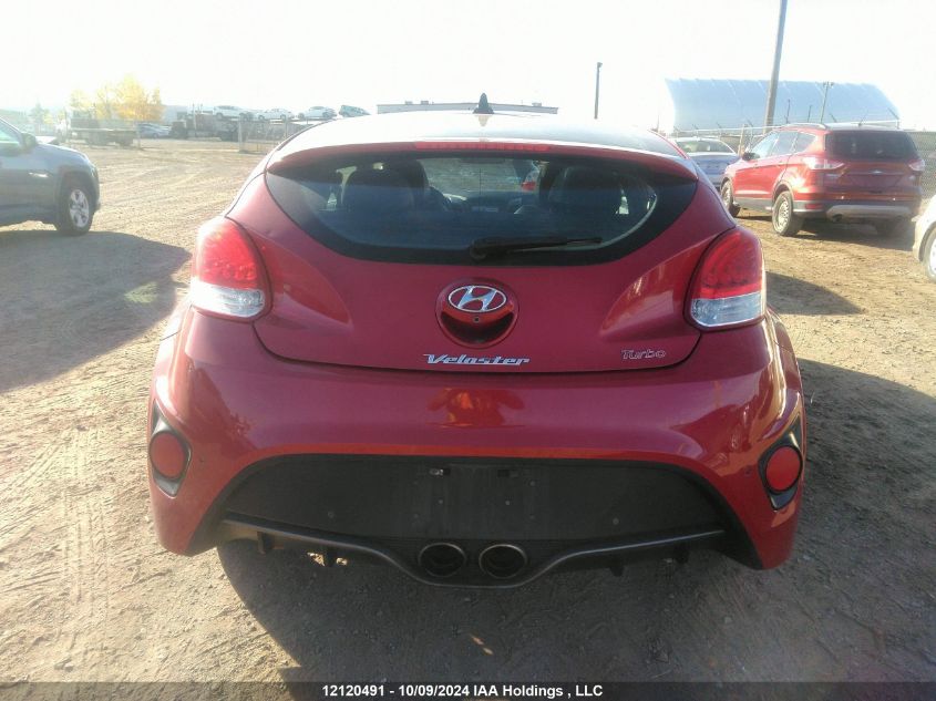 2013 Hyundai Veloster Turbo VIN: KMHTC6AE2DU176396 Lot: 12120491