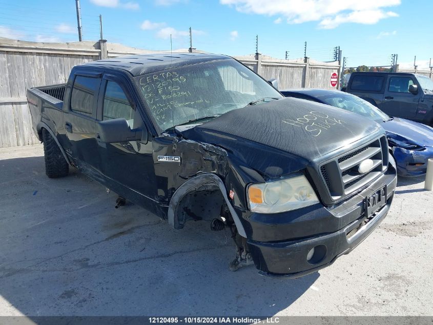 2006 Ford F150 Supercrew VIN: 1FTPW14576FB08291 Lot: 12120495