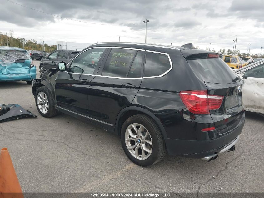 2013 BMW X3 VIN: 5UXWX9C55D0A09866 Lot: 12120594