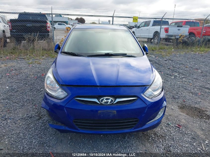 2013 Hyundai Accent VIN: KMHCU5AE6DU078849 Lot: 12120684