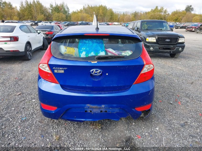 2013 Hyundai Accent VIN: KMHCU5AE6DU078849 Lot: 12120684