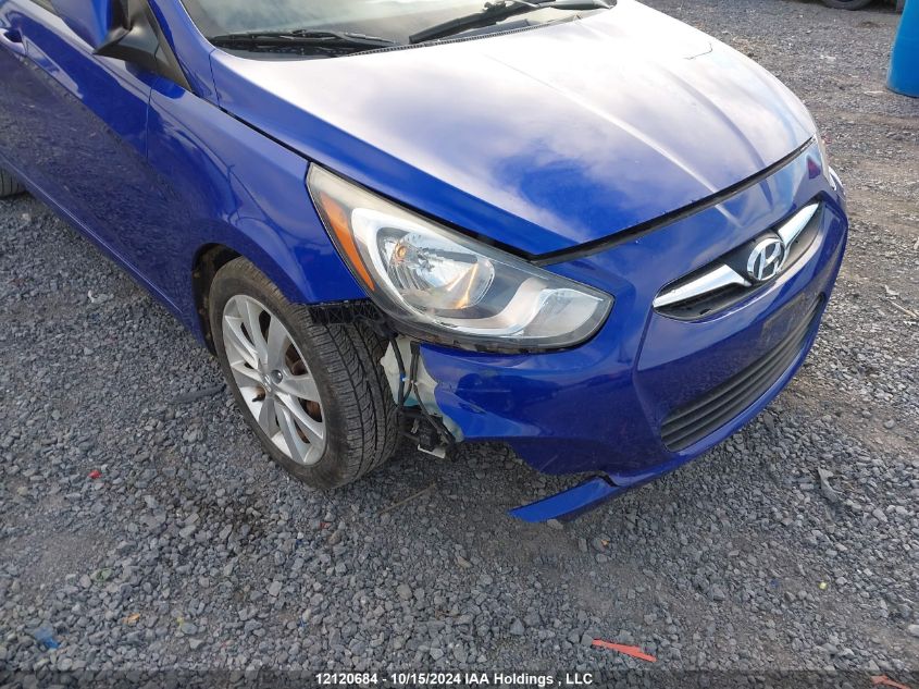 2013 Hyundai Accent VIN: KMHCU5AE6DU078849 Lot: 12120684