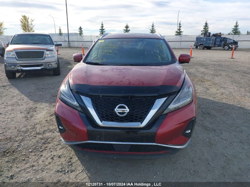 2019 Nissan Murano VIN: 5N1AZ2MS5KN156022 Lot: 12120731