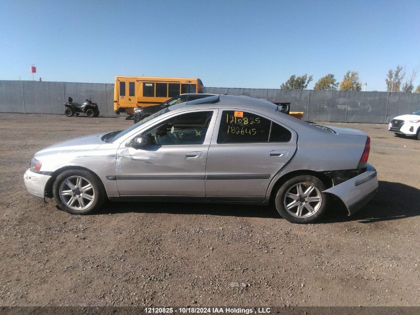 2002 Volvo S60 2.4T VIN: YV1RS58D022182645 Lot: 12120825