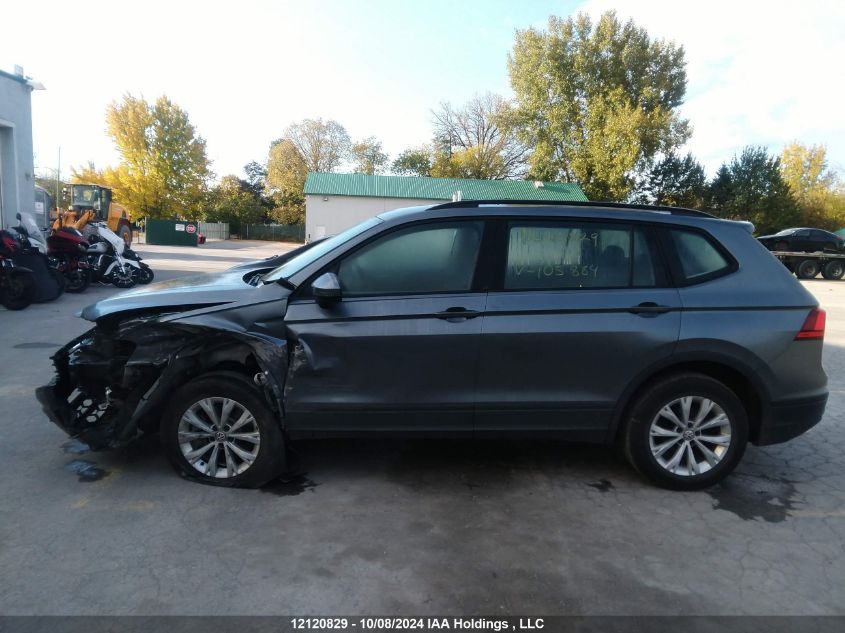 2021 Volkswagen Tiguan S VIN: 3VV0B7AX2MM105884 Lot: 12120829