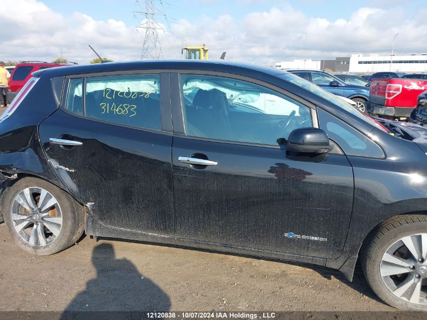 2016 Nissan Leaf Sv/Sl VIN: 1N4BZ0CP3GC314683 Lot: 12120838