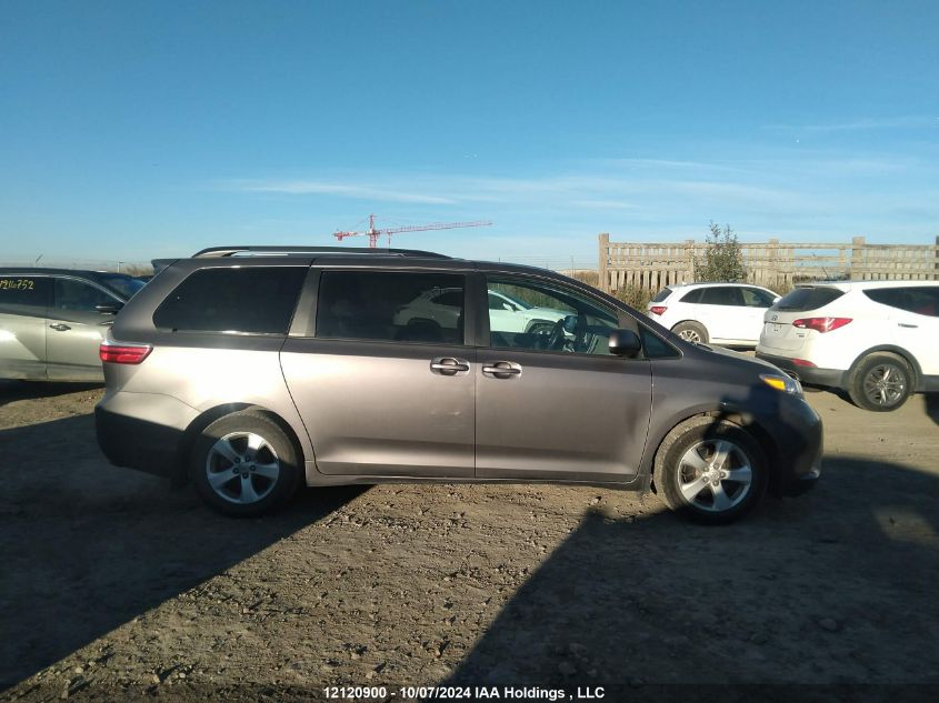 2016 Toyota Sienna Le VIN: 5TDKK3DC7GS696842 Lot: 12120900