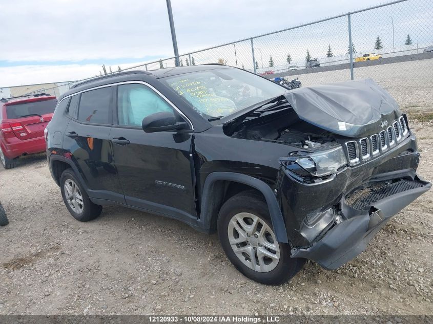 2019 Jeep Compass Sport VIN: 3C4NJDABXKT760758 Lot: 12120933