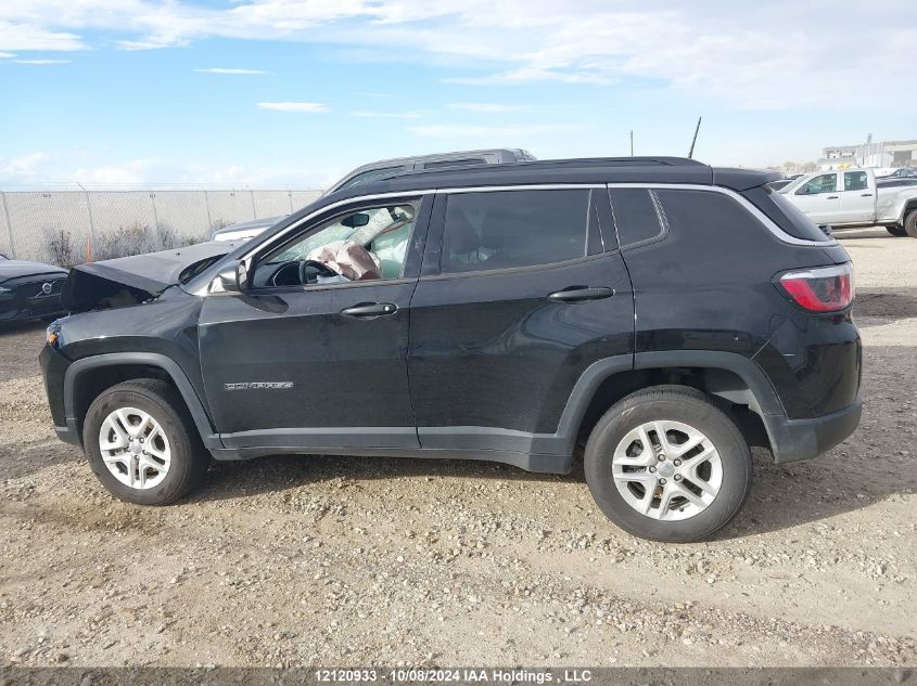 2019 Jeep Compass Sport VIN: 3C4NJDABXKT760758 Lot: 12120933