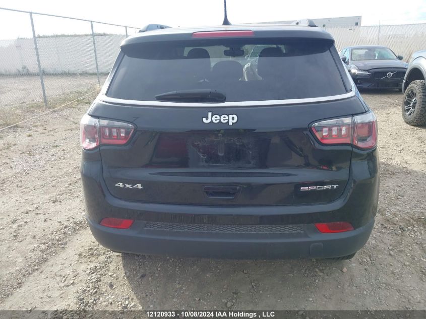 2019 Jeep Compass Sport VIN: 3C4NJDABXKT760758 Lot: 12120933