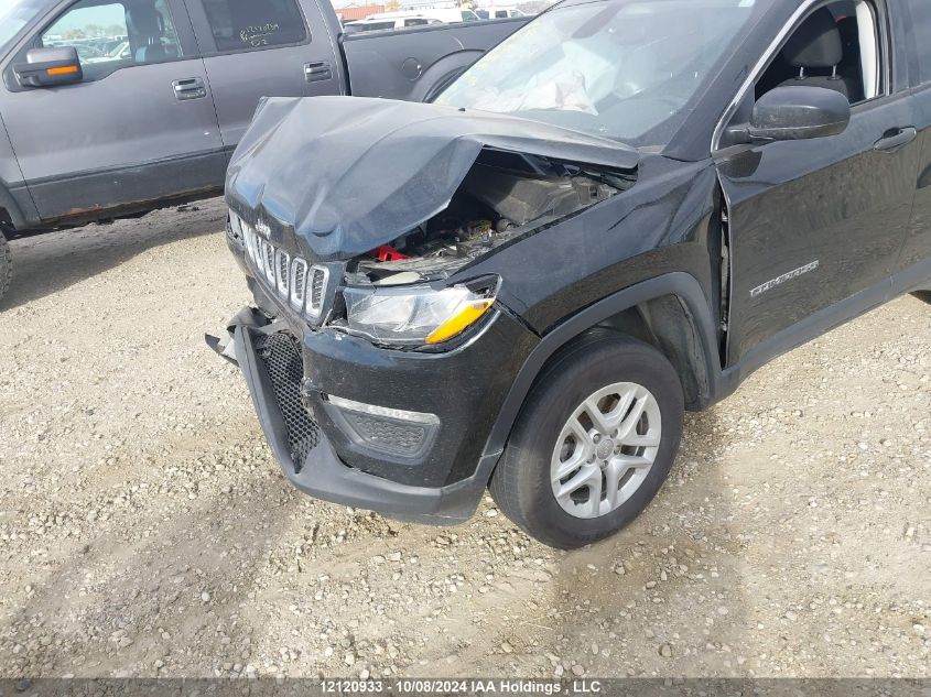 2019 Jeep Compass Sport VIN: 3C4NJDABXKT760758 Lot: 12120933