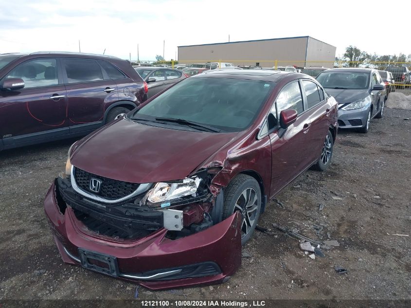 2HGFB2F5XFH015050 2015 Honda Civic Sedan