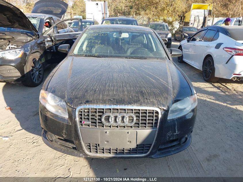 2008 Audi A4 VIN: WAUEF68E08A018248 Lot: 12121130