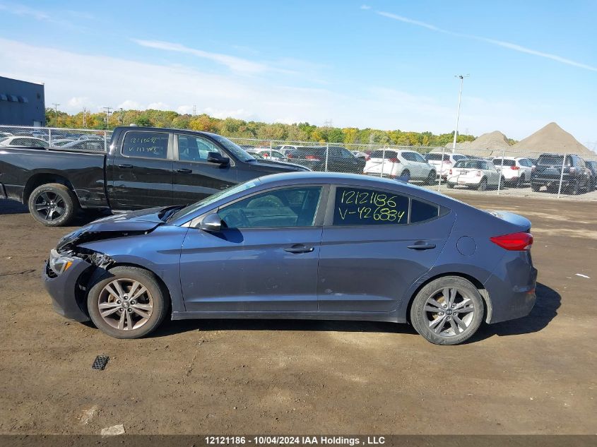 2017 Hyundai Elantra Se/Value/Limited VIN: KMHD84LF9HU426884 Lot: 12121186