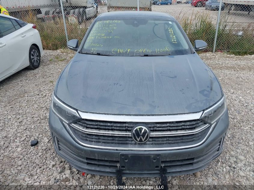 2022 Volkswagen Jetta VIN: 3VWGM7BU5NM033038 Lot: 12121220