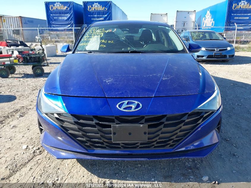 2022 Hyundai Elantra Preferred Ivt With Sun And Tech Package VIN: KMHLM4AG0NU247566 Lot: 12121322