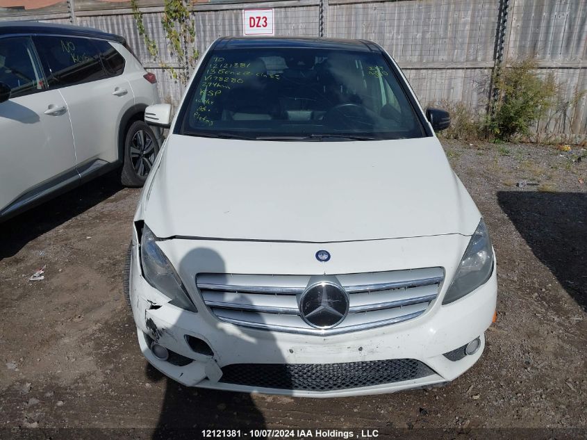 2013 Mercedes-Benz B-Class VIN: WDDMH4EB7DJ178280 Lot: 12121381