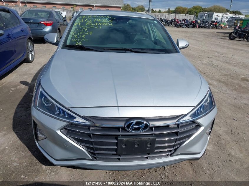 2019 Hyundai Elantra Sel/Value/Limited VIN: KMHD84LF1KU772421 Lot: 12121456