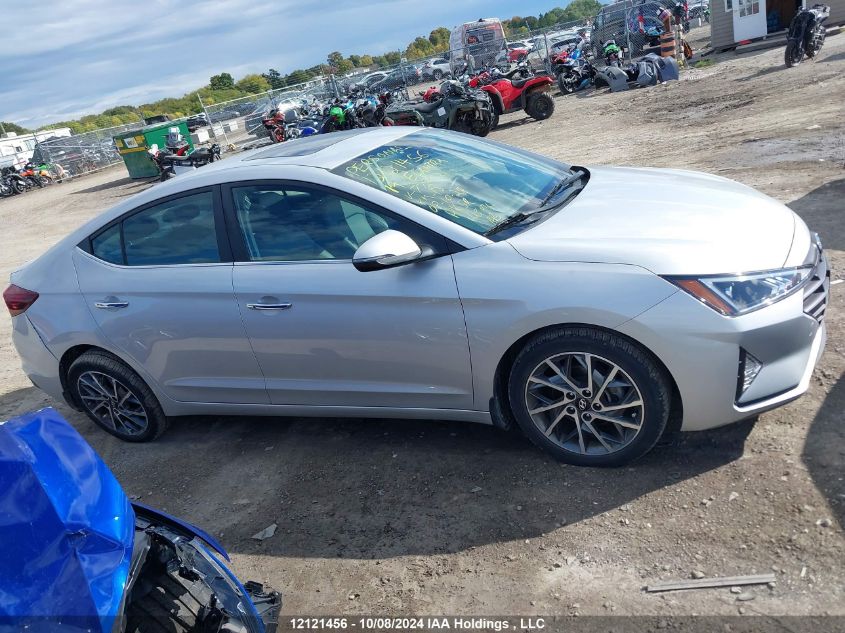 2019 Hyundai Elantra Sel/Value/Limited VIN: KMHD84LF1KU772421 Lot: 12121456