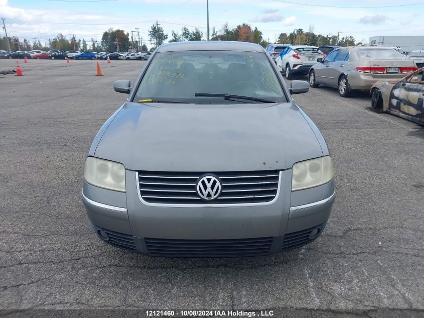 2003 Volkswagen Passat Gls VIN: WVWPD23B73P293371 Lot: 12121460