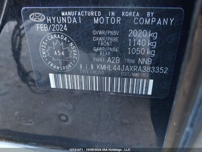 KMHL44JAXRA383352 2024 Hyundai Sonata Preferred-Trend