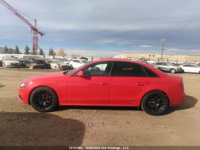 2012 Audi S4 VIN: WAUDGCFL5CA116421 Lot: 12121488