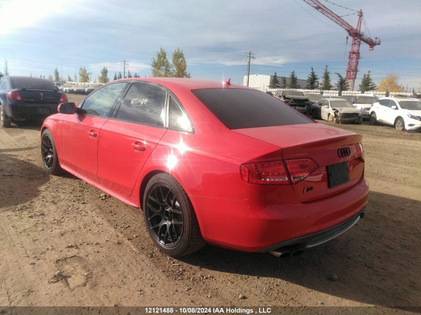 2012 Audi S4 VIN: WAUDGCFL5CA116421 Lot: 12121488