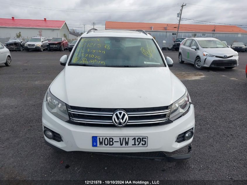 WVGJV7AX2FW575020 2015 Volkswagen Tiguan