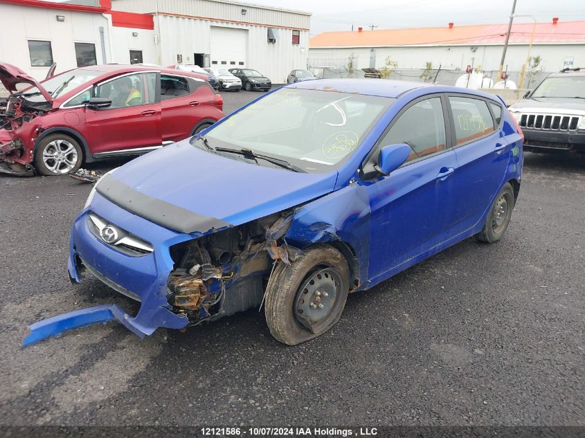 2014 Hyundai Accent Gl VIN: KMHCT5AE2EU167192 Lot: 12121586