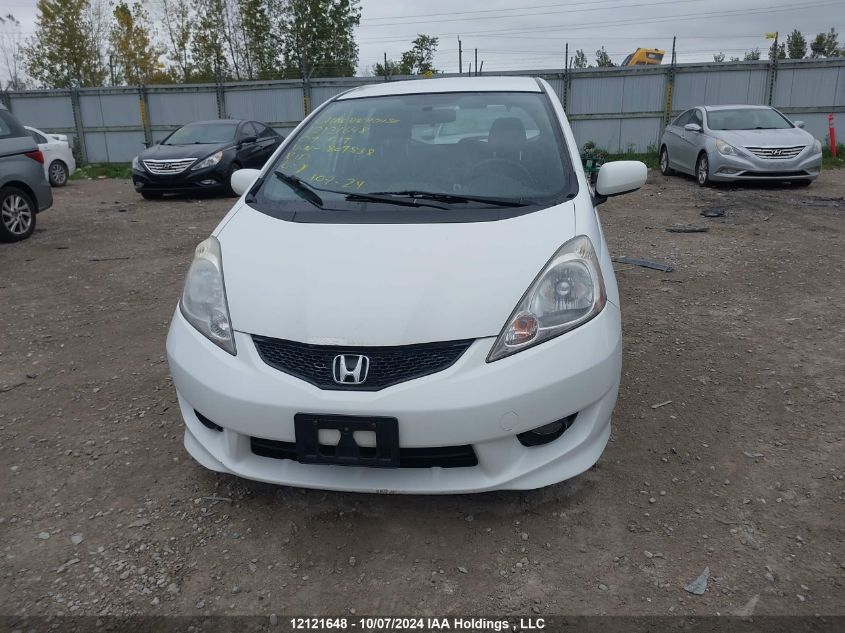 2009 Honda Fit Sport VIN: JHMGE88819S809838 Lot: 12121648