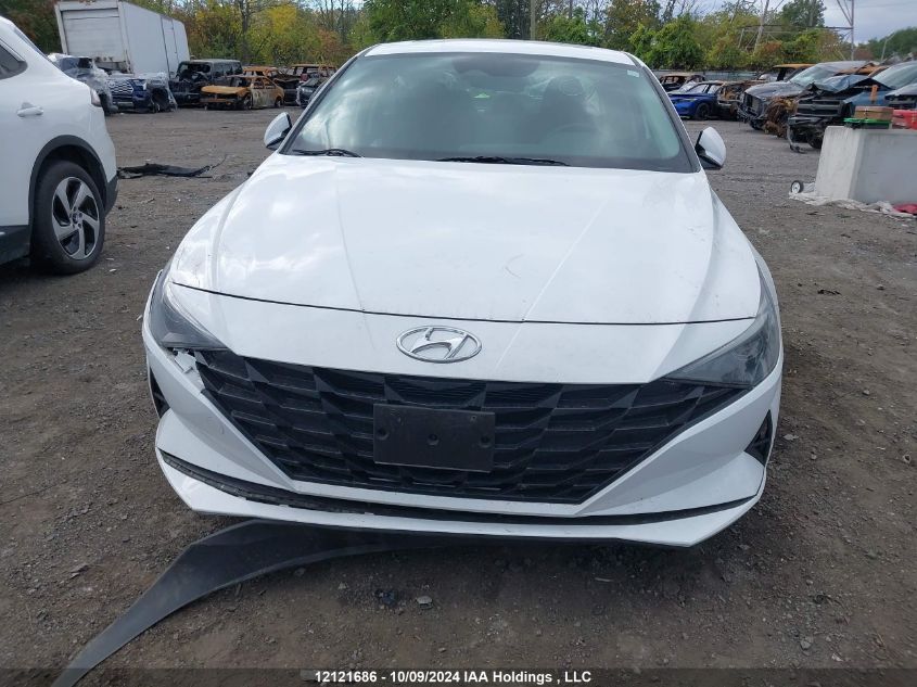 2022 Hyundai Elantra Preferred Ivt With Sun And Tech Package VIN: KMHLM4AG1NU360121 Lot: 12121686