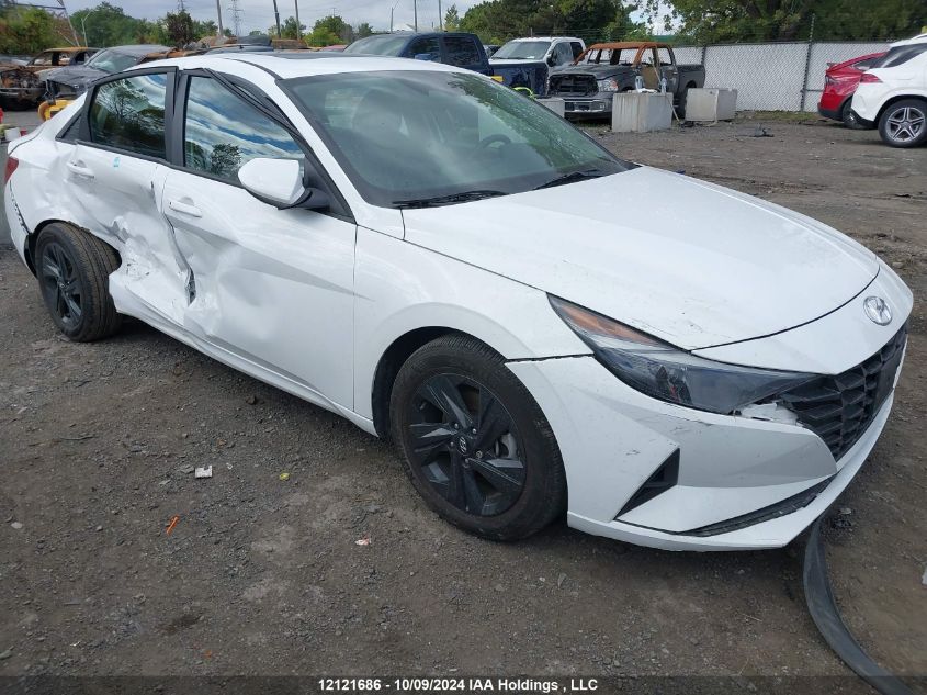 2022 Hyundai Elantra Preferred Ivt With Sun And Tech Package VIN: KMHLM4AG1NU360121 Lot: 12121686