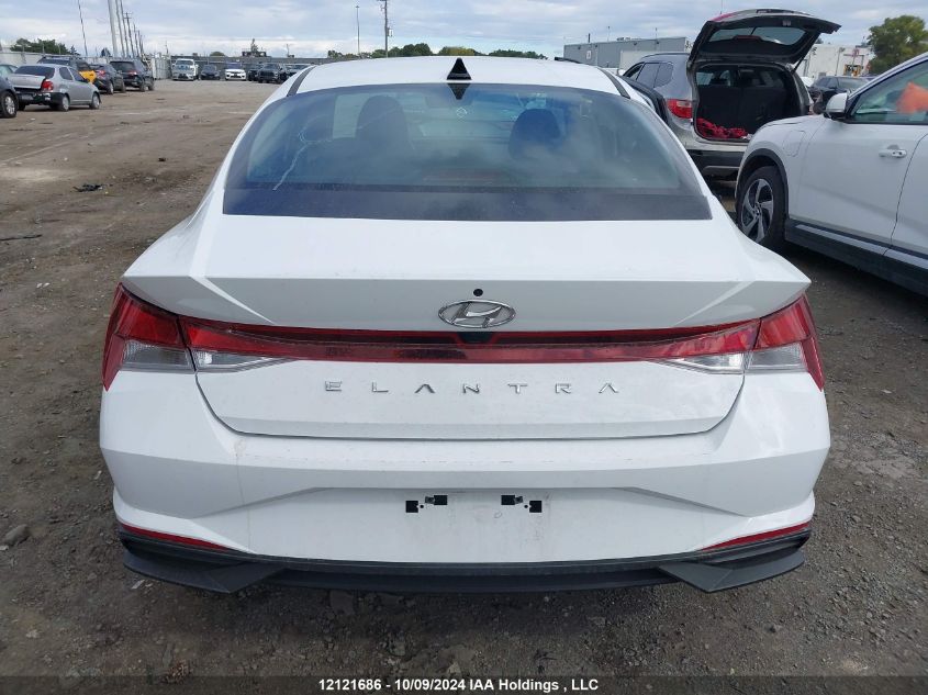 2022 Hyundai Elantra Preferred Ivt With Sun And Tech Package VIN: KMHLM4AG1NU360121 Lot: 12121686