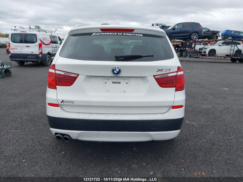 2013 BMW X3 VIN: 5UXWX9C59D0D04968 Lot: 12121722