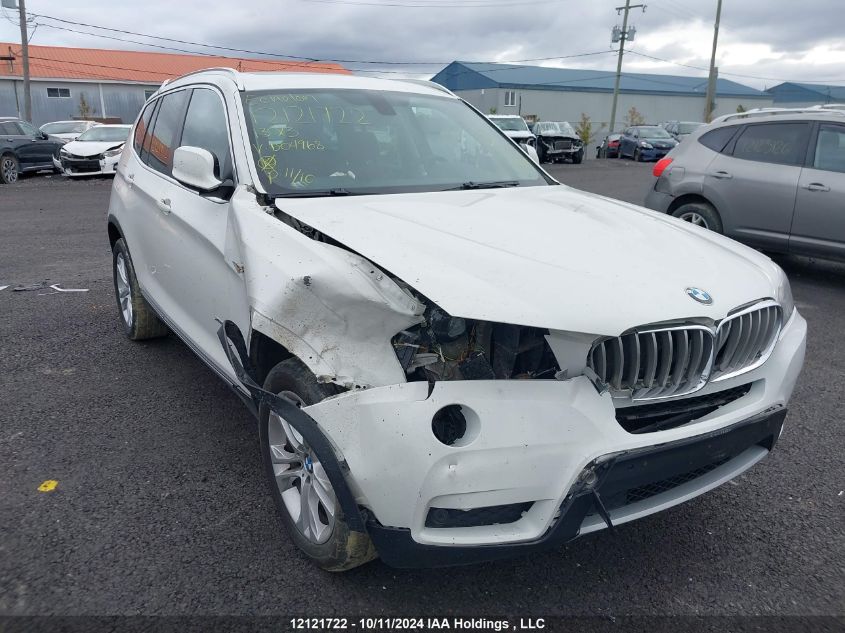 2013 BMW X3 VIN: 5UXWX9C59D0D04968 Lot: 12121722