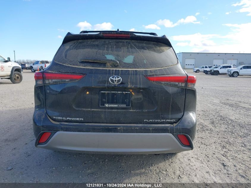 2020 Toyota Highlander Platinum VIN: 5TDFZRBH2LS011896 Lot: 12121831