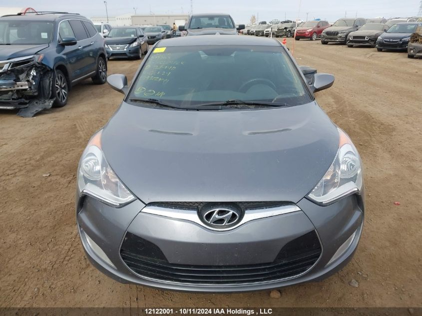 2013 Hyundai Veloster VIN: KMHTC6AD3DU126940 Lot: 12122001