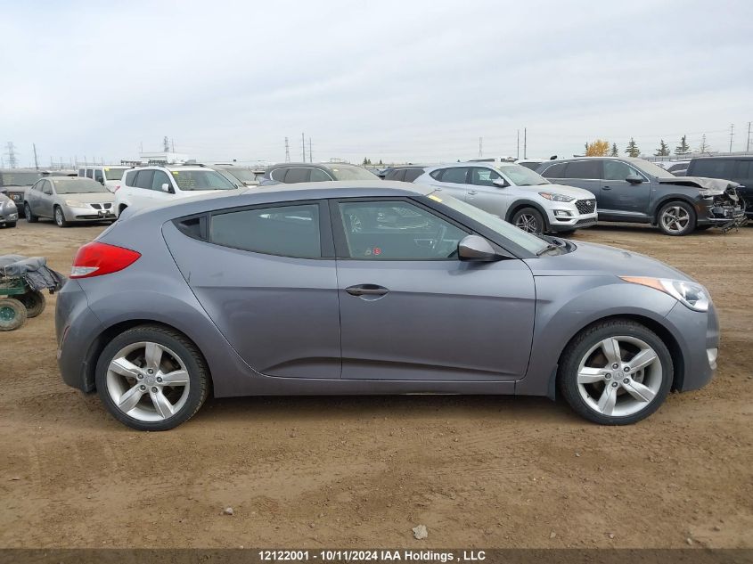 2013 Hyundai Veloster VIN: KMHTC6AD3DU126940 Lot: 12122001