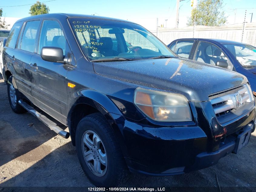 2006 Honda Pilot VIN: 2HKYF18166H517223 Lot: 12122002