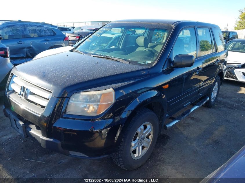 2006 Honda Pilot VIN: 2HKYF18166H517223 Lot: 12122002