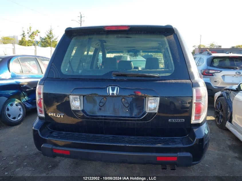 2006 Honda Pilot VIN: 2HKYF18166H517223 Lot: 12122002