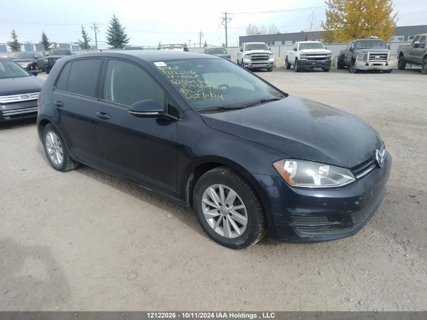 3VW217AU3HM062398 2017 VOLKSWAGEN GOLF - Image 1