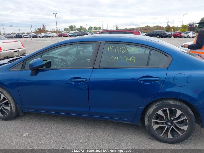 2013 Honda Civic Sdn VIN: 2HGFB2F54DH043049 Lot: 12122072