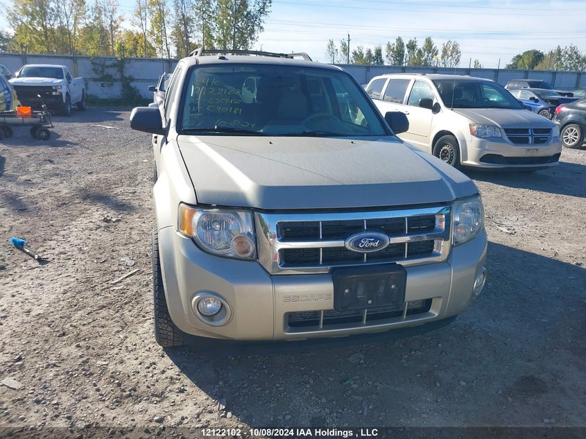 2010 Ford Escape Xlt VIN: 1FMCU0D78AKC40181 Lot: 12122102