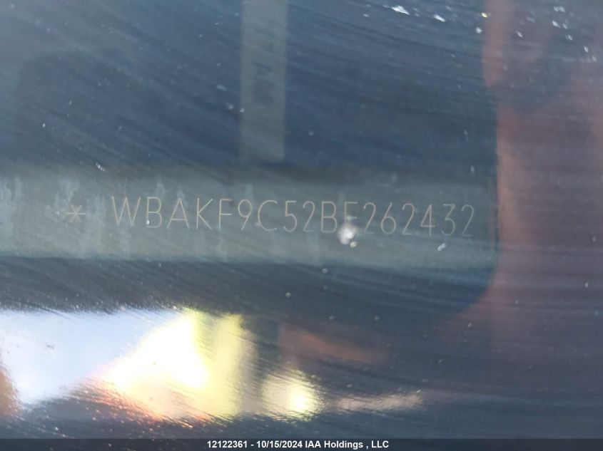 2011 BMW 3 Series VIN: WBAKF9C52BE262432 Lot: 12122361