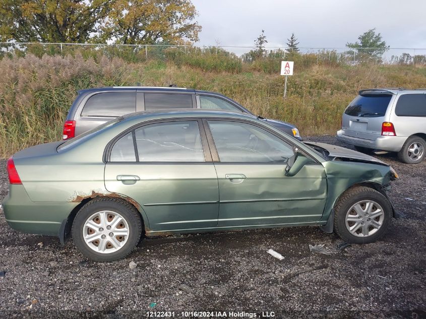 2003 Honda Civic Sdn VIN: 2HGES16643H906638 Lot: 12122431