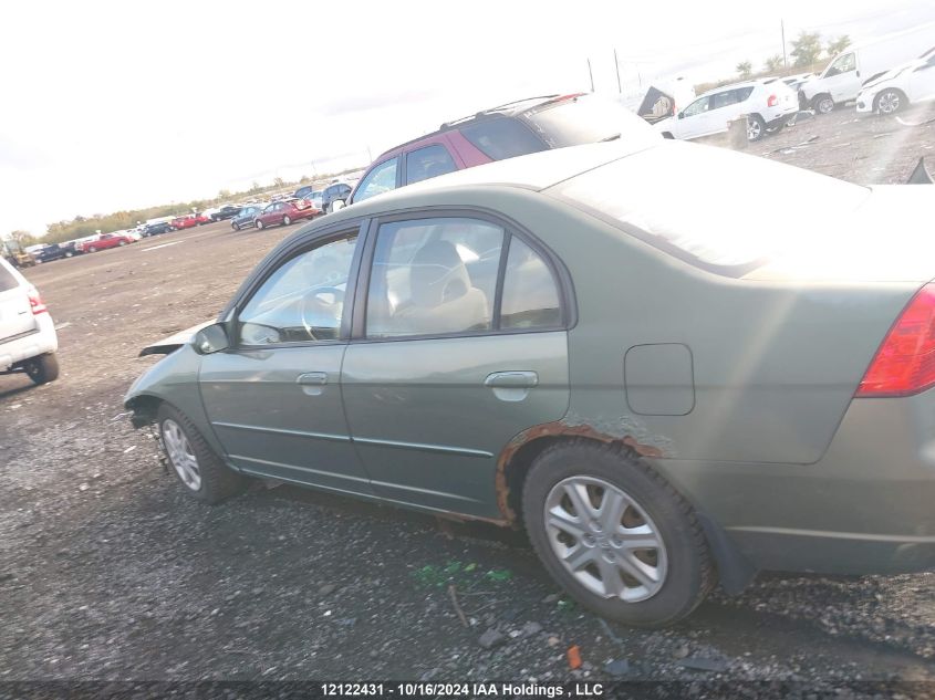 2003 Honda Civic Sdn VIN: 2HGES16643H906638 Lot: 12122431