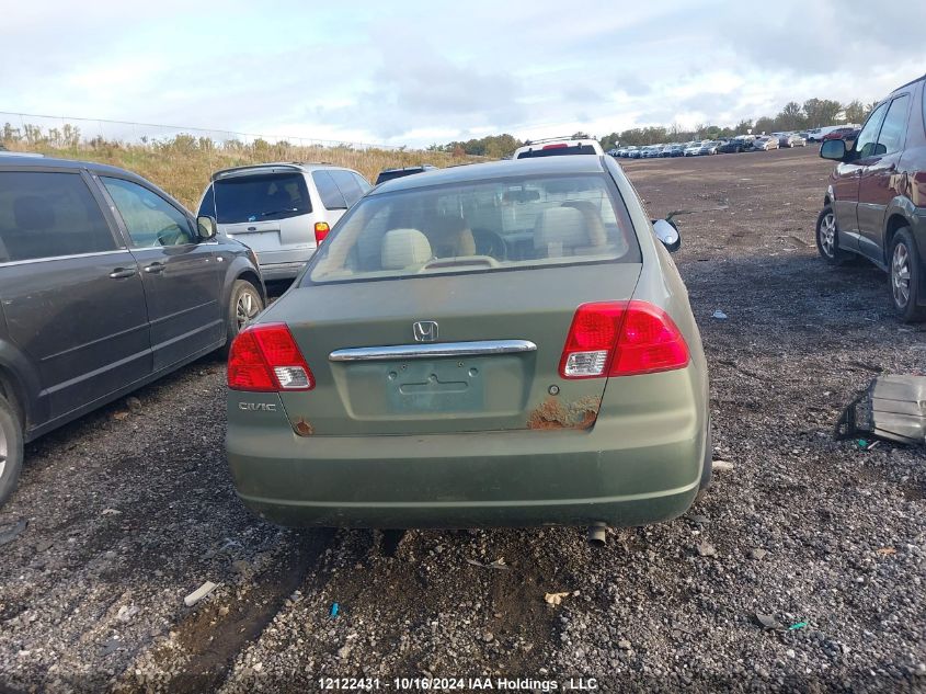 2003 Honda Civic Sdn VIN: 2HGES16643H906638 Lot: 12122431