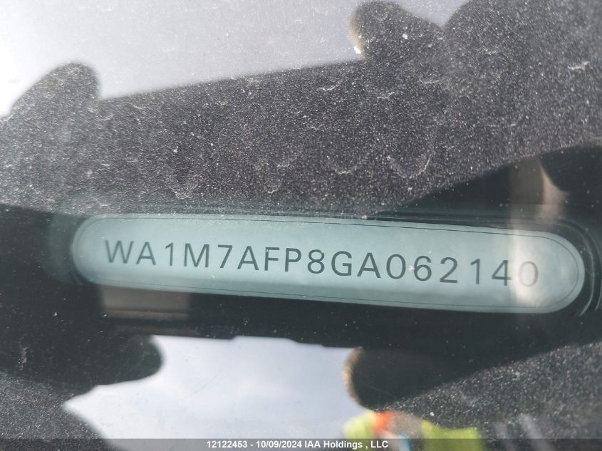 2016 Audi Q5 VIN: WA1M7AFP8GA062140 Lot: 12122453